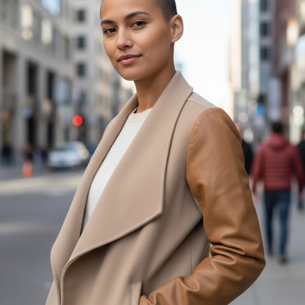 NWT Vince Cream and Tan Women's Blazer